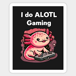 Cute Axolotl Gaming Magnet